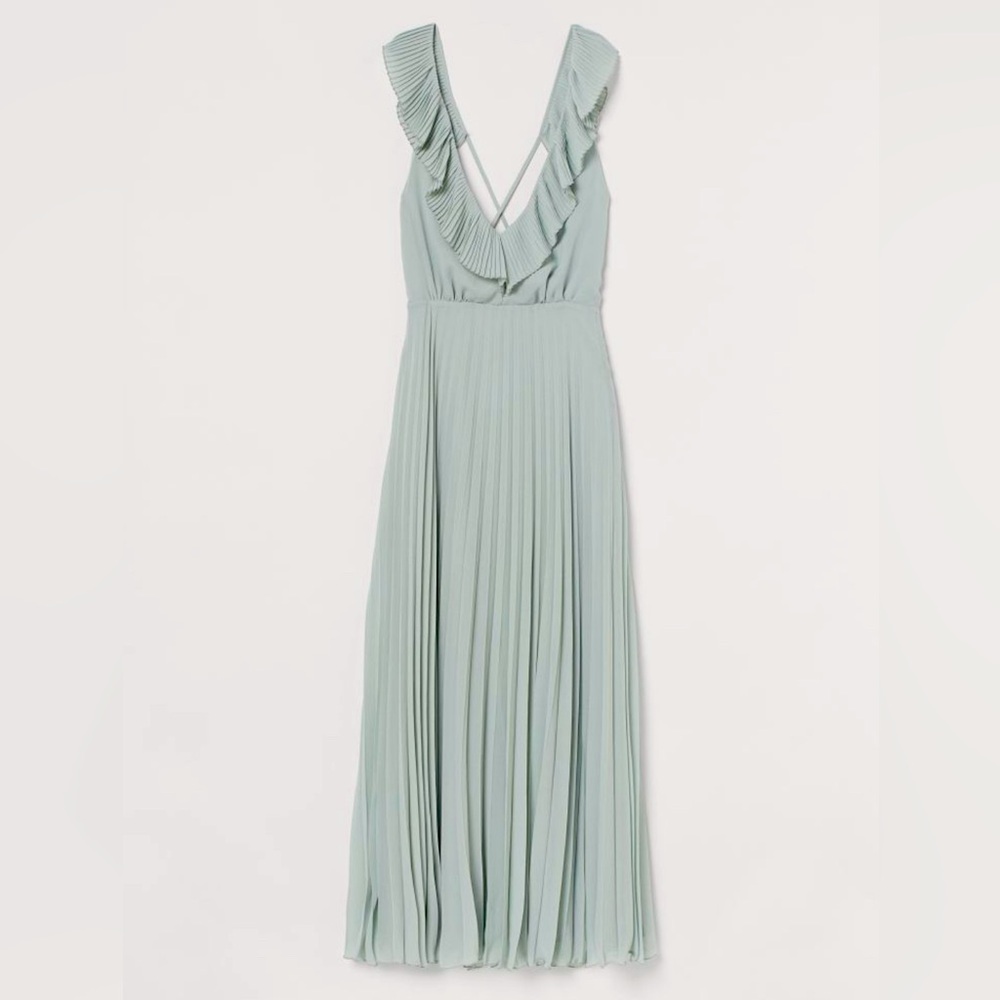 PLEATED CHIFFON DRESS - S2510 - Picture 2 of 7